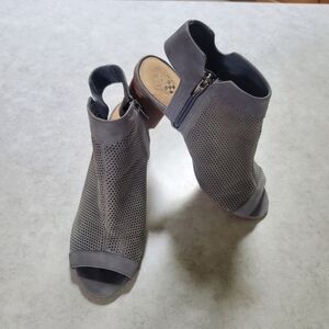 Vince Camuto Perforated Peep Toe Booties